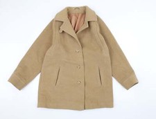 Julius Womens Brown Overcoat Coat Size 16