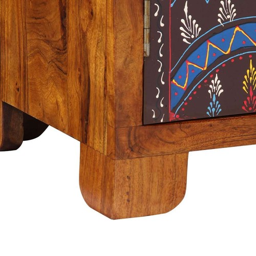 Credenza Multicolore 50x35x60 in Legno Massello di Acacia vidaXL - Foto 10 di 12
