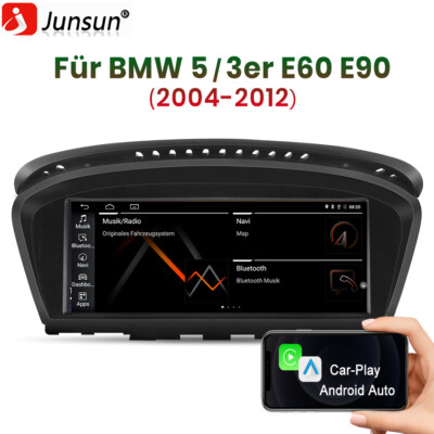 für BMW E60 E61 E90 E91 CCC GPS Navi Android 12 CarPlay 8Core BT Autoradio 1+32G