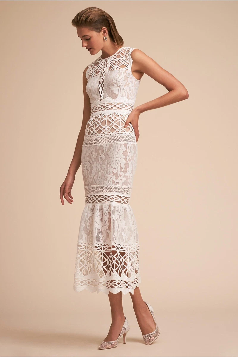 Arabella lace top midi dress
