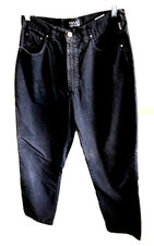 Vintage Gianni Versace Jeans Couture Women's Pants Size S Black Medusa Adorned