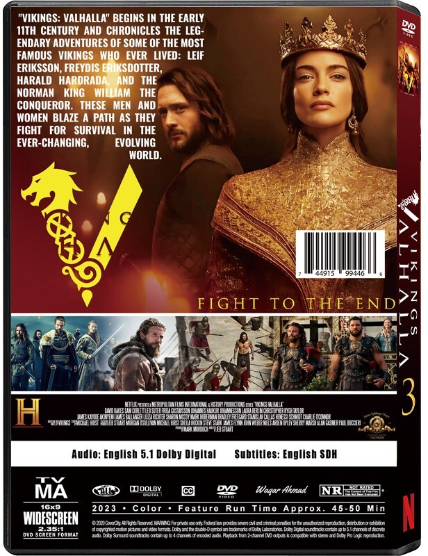 Vikings Valhalla: the Complete Season 3(DVD, 2024, 3-Disc