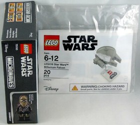 Lego 75193 & 55555 Star Wars Millenium Falcon 92pcs 20pcs NIP