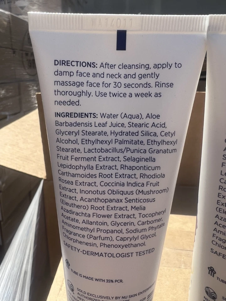 PACK de 6 exfoliantes exfoliantes de día más brillantes Nu Skin Nuskin Nutricentials 3,4 oz 100 ml Foto 3 de 4