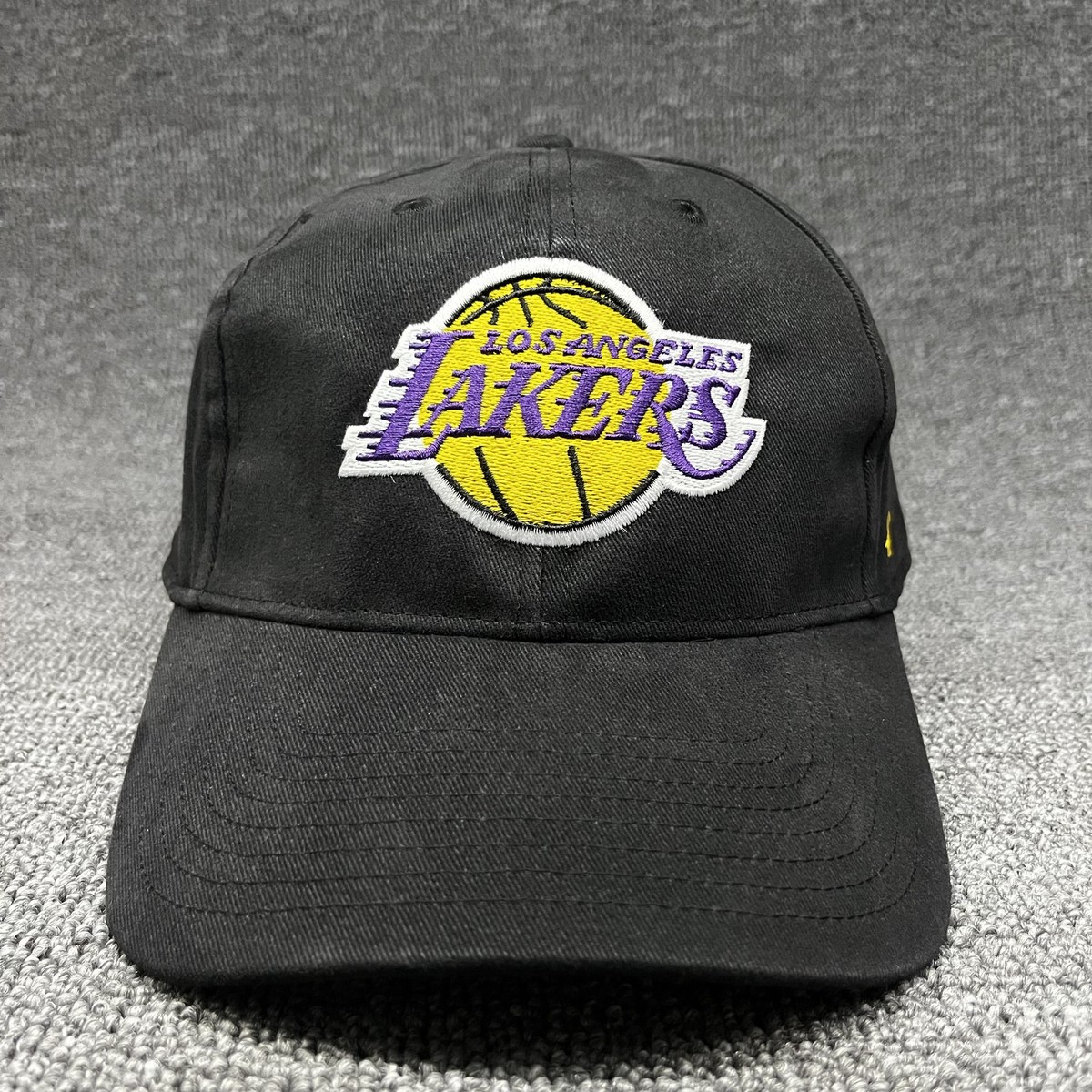 New '47 Brand Los Angeles Lakers Black Adjustable Baseball Cap Hat NBA
