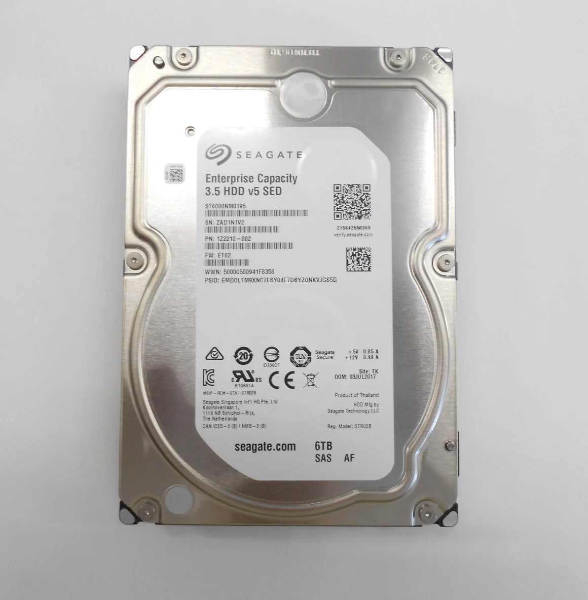 Seagate ST6000NM0004 - Enterprise Nearline 6.0TB 3.5 SATA 6Gb/s 4KN HDD ( ST6000NM0004