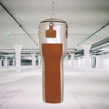 Sacco da boxe toppercut in pelle sintetica fatto a mano resistente MMA palestra decorazione borsa