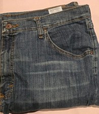 Wrangler  Five Star Denim Flex Comfort Relaxed Fit Color Blue Medium Size 36X32