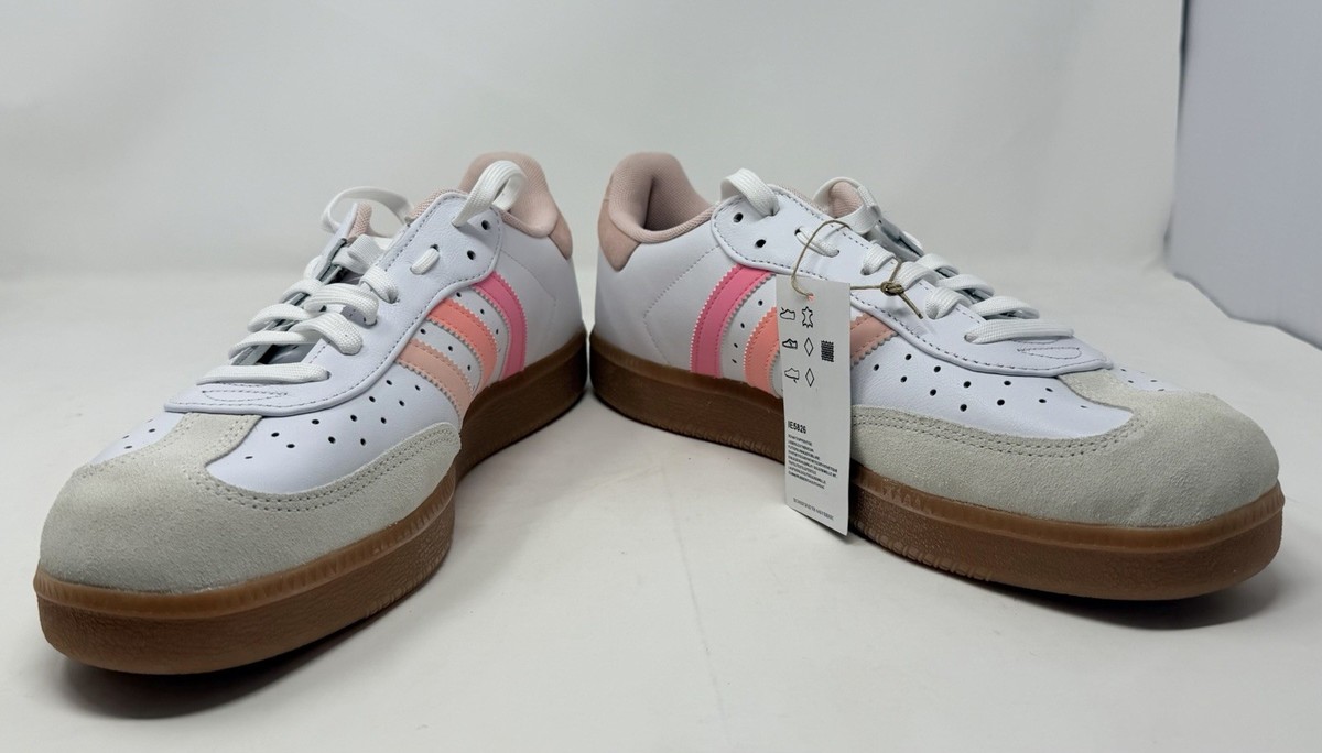 Adidas Velosamba Leather Cycling Shoes Sz 11.5 IE5826 Cloud White