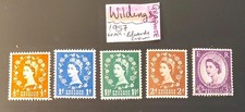British Queen Elizabeth II Wilding Graphite Edward's Crown MNH & Off Paper 1957