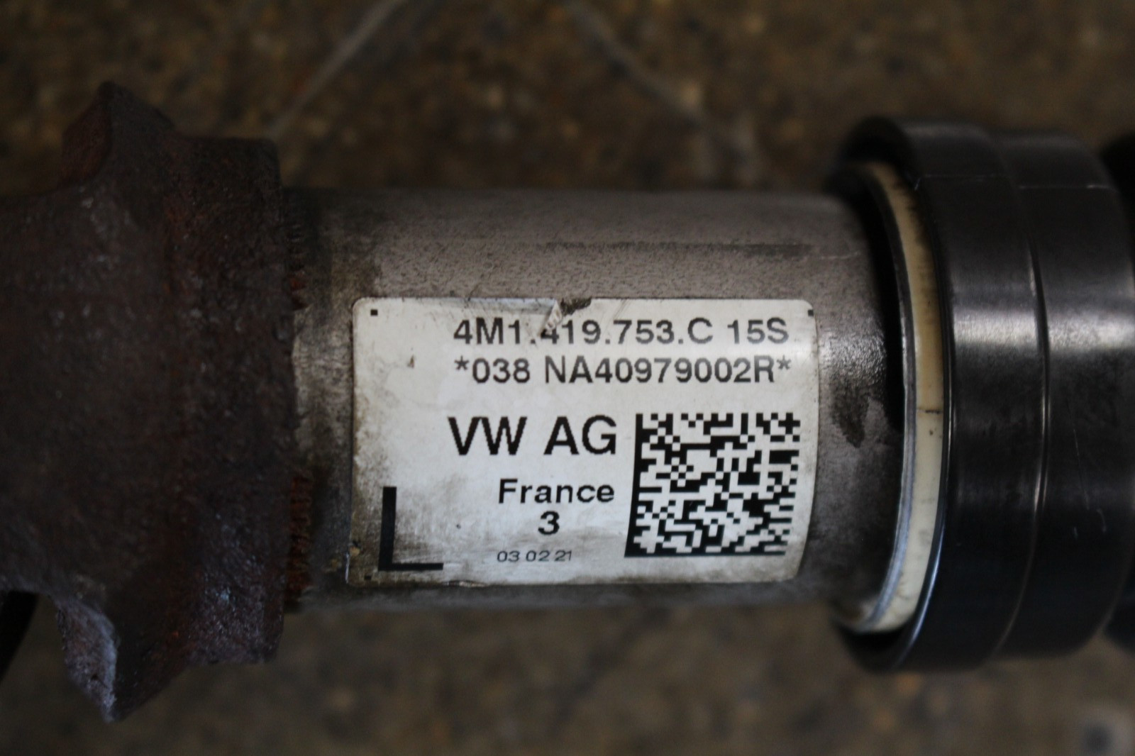 Lamborghini Urus Lower Steering shaft P/N 4M1419753C