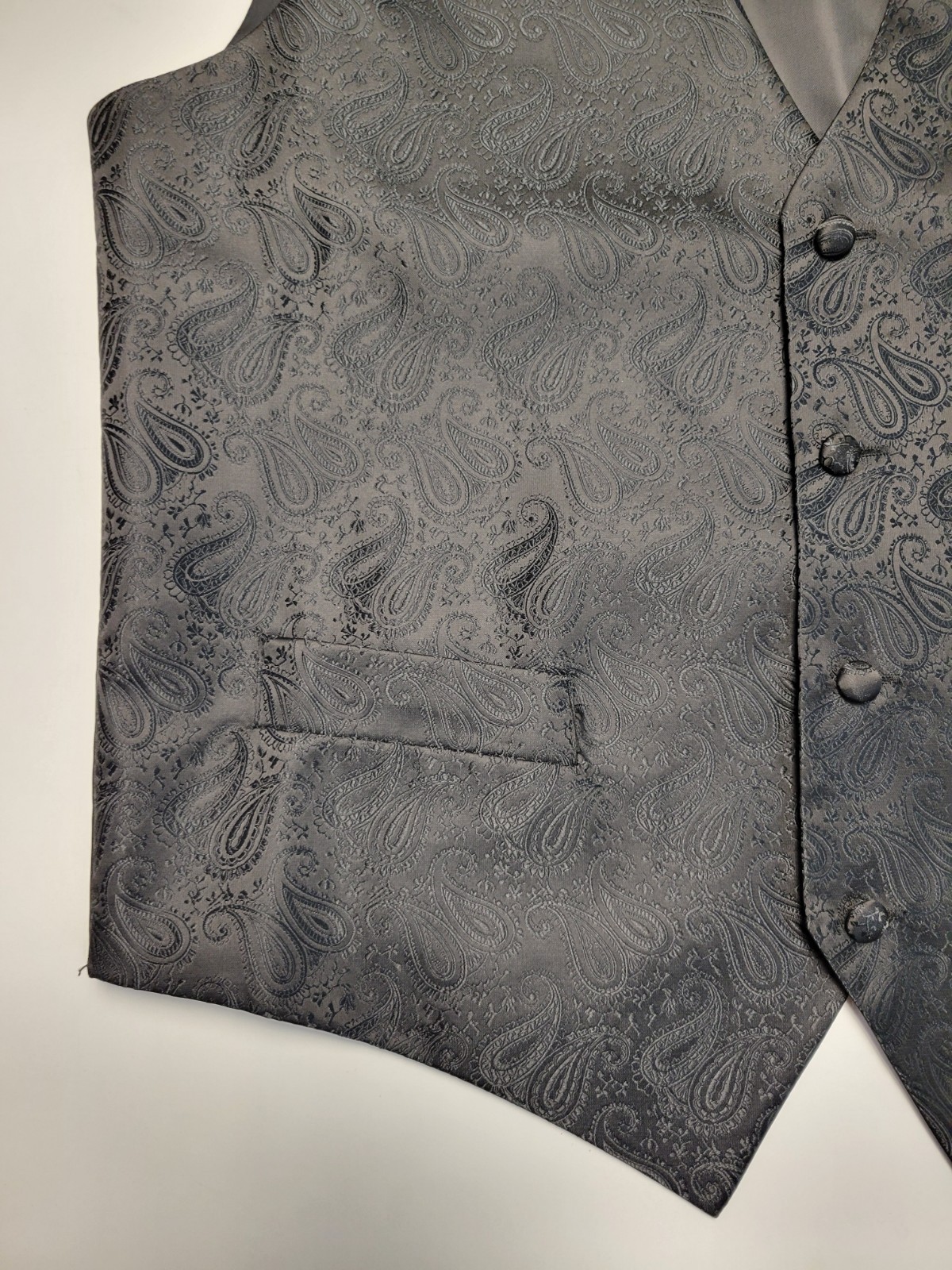 ST. PATRICK Suit Vest 100% Polyester Button Front… - image 5