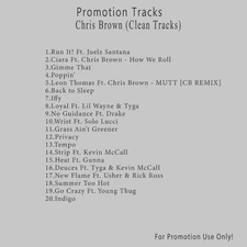 R&B/Soul.. White CD. Chris Brown (Clean Tracks)