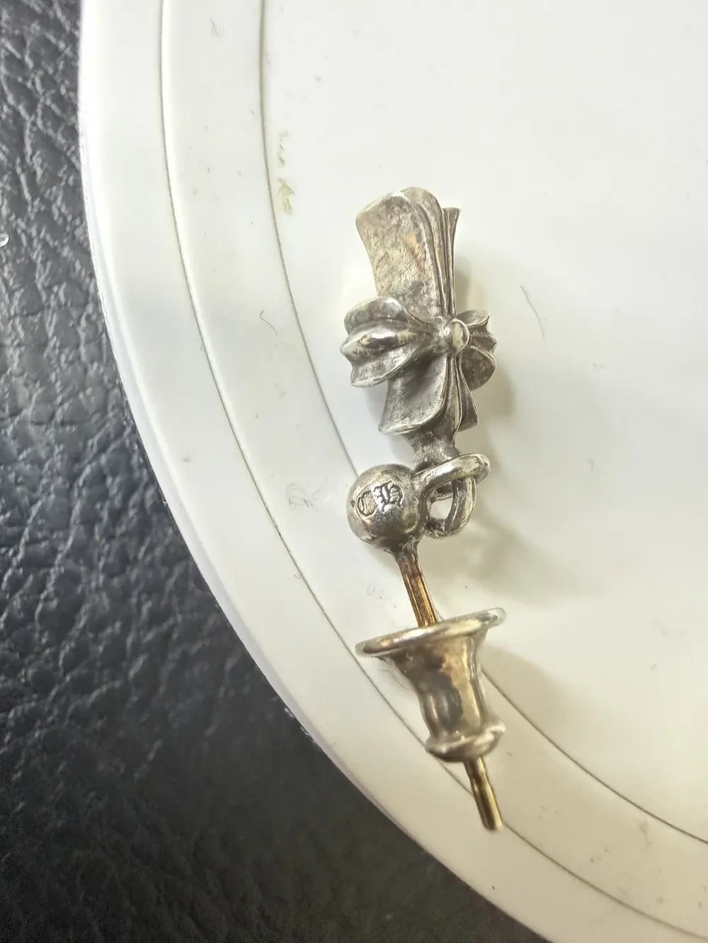 Chrome Hearts Cross Stack Charm Drop Earring - 1.… - image 4