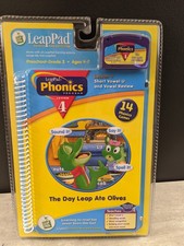 LeapPad Leap Frog Phonics Lesson 4 THE DAY LEAP ATE OLIVES Book  Cartridge