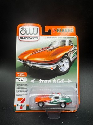 Auto World 1967 Chevy Corvette 1:64 Diecast 7-ELEVEN Exclusive O3