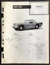 DAIMLER SP250 Car GIRLING Installation Data Brakes Guide 1959 on