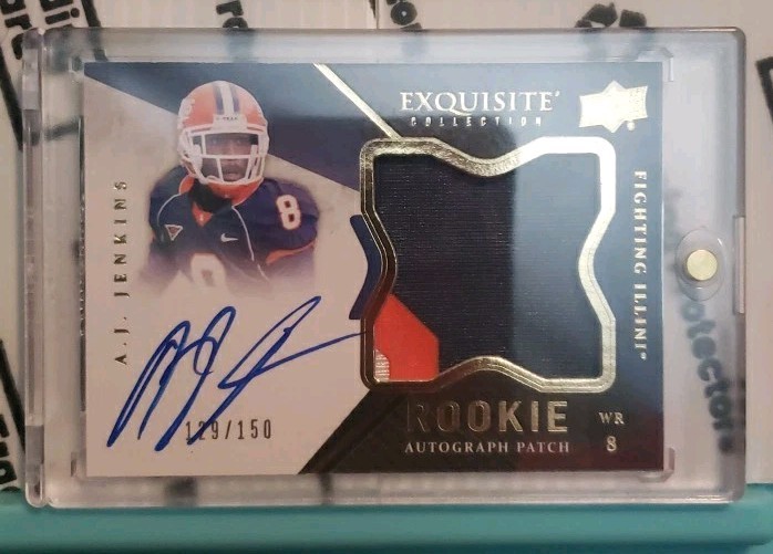 AJ Jenkins Upper Deck Exquisite Collection #124 Autograph Patch