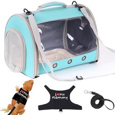 Small Animal Travel Backpack Carrier,Portable Bearded Dragon Bag for Sugar Gl...