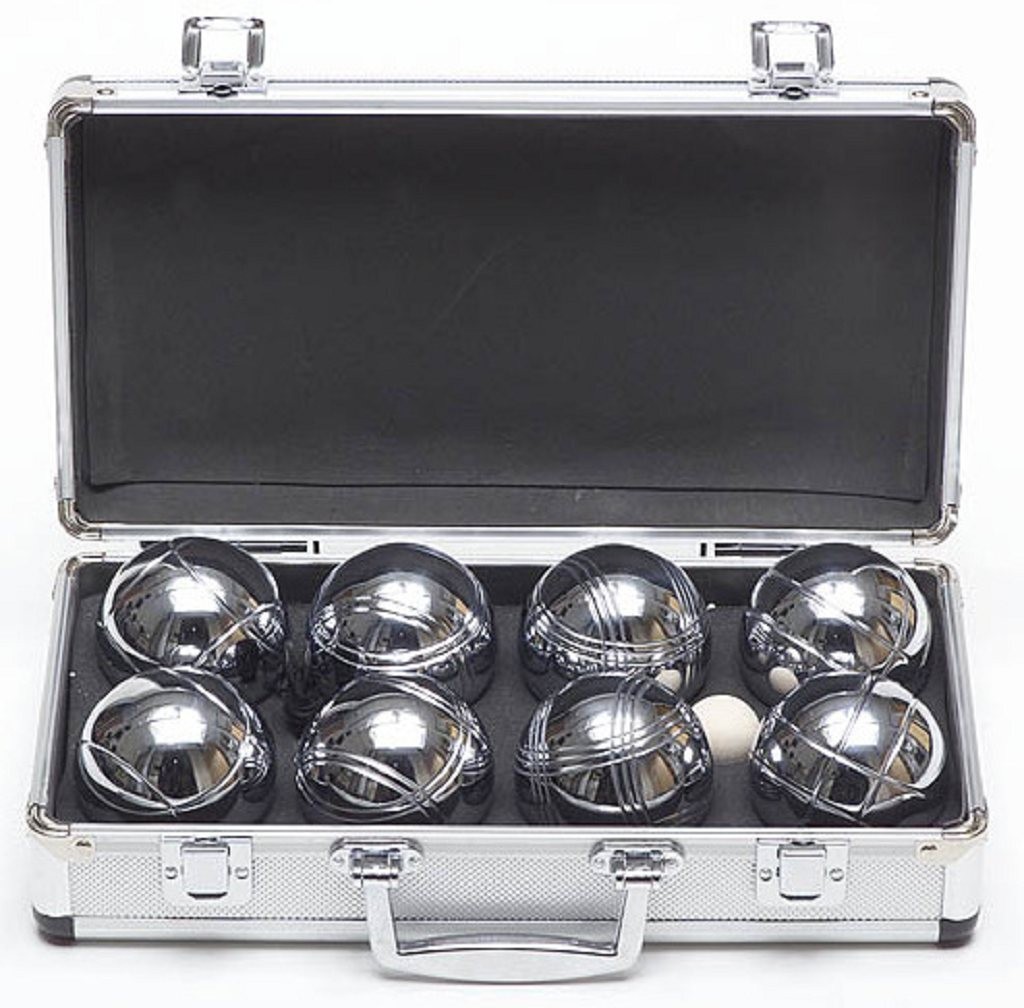 Garden Games set of 8 Boule (petanque) in metal case (UK)