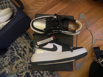 Nike Air Jordan 1 Elevate Low Metallic Silver Toe DQ8561-001 Women's Size 8 NIB