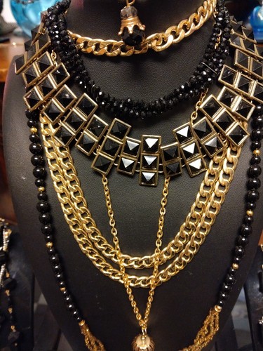 44+ Vintage-jetzt schwarz/gold Mode Nachlass Schmuck Monet Chico & Mystery Tasche 4# AL25 - Bild 3 von 18