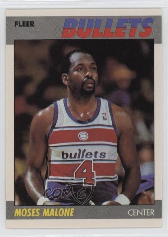 1987-88 Fleer Moses Malone #69 HOF 0d08