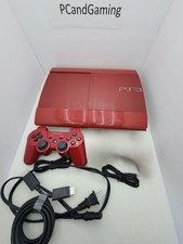 PlayStation 3 PS3 500GB Super Slim  Red God Of War Ascension Legacy Bundle