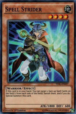 Spell Strider - TDIL-EN037 - Super Rare - 1st Edition - Lightly Played - The Dar