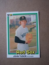 1981 Donruss John Tudor Rookie card #457 SHARP Pack GEM. rookie card picture