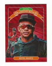 KETEL MARTE 2020 OPTIC DIAMOND KINGS RED WAVE PRIZM CARD #28 - DBACKS - NM-MINT