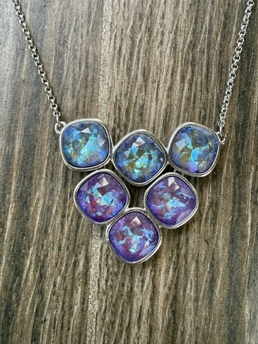 Touchstone Crystal Delightful Necklace Crystal Rhodium