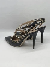 Rare Valentino Garavani Rockstud 100mm Slingback High-Heel Pumps Size 39