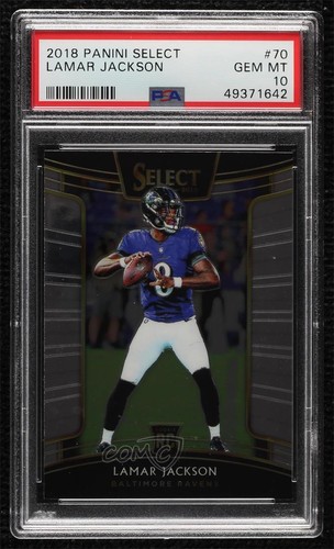 2018 Panini Select Concourse Lamar Jackson #70 PSA 10 GEM MT Rookie RC 1g8h