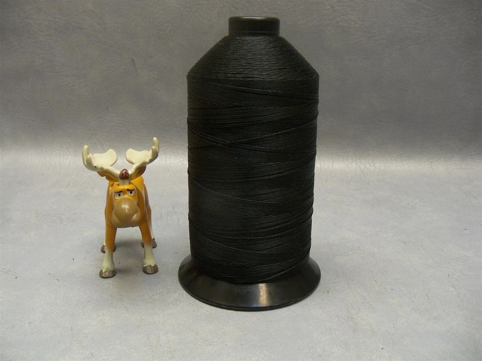 Sewing Thread T-210 A&E BLACK Anefil Polyester Bonded 16oz Spools Lot of 2 - Image 2 of 4