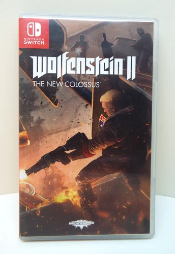 NINTENDO SWITCH - WOLFENSTEIN 2 - THE NEW COLOSSUS - GAME / CASE