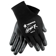 Ninja X Bi-Polymer Coated Palm Gloves Black Medium 1 Pair