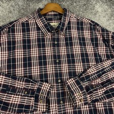 VTG Eddie Bauer Shirt Men  s XXL Plaid Textured Long Sleeve Timeless Workwear