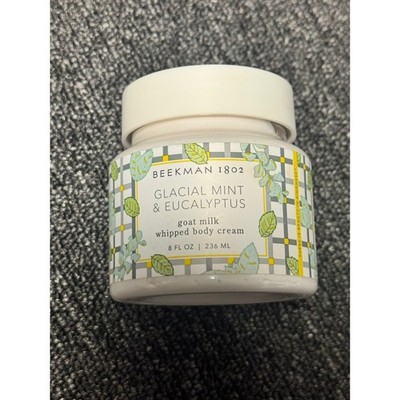 Beekman 1802 Glacial Mint Eucalyptus Goat Milk Whipped Body Cream 8 Fl Oz Sealed