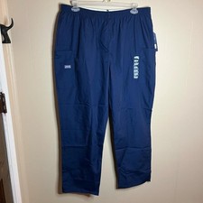 Cherokee Workwear Women's 4-Pocket Elastic Waist Utility Scrub Pants 2XL Navy