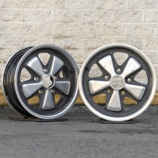 Porsche Carrera 911 15 Inch Rim Oem 1969-1973 Flat 6 Genuine Fuchs Wheels Pair