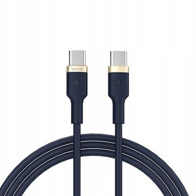 USB-C Kabel 1m Blau Quick Charge 3.0 Datenkabel Ladegerät