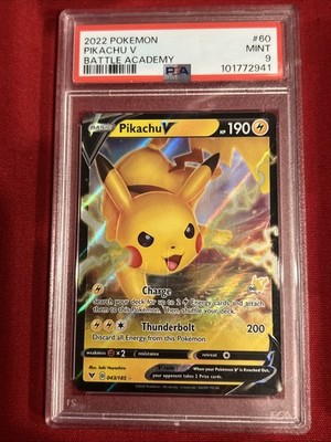2022 Pokemon PIKACHU V #60 Battle Academy PSA 9 | eBay