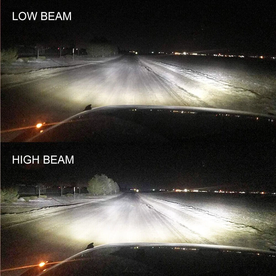 Faros LED DRL para Ford E-150 Econoline E-250 E-350 Super Duty DOT 2x 7x6" Foto 3 de 4