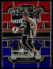 2024 Panini Select WNBA 36 Aaliyah Edwards Mystics RC Red & Blue Prizm 062/399