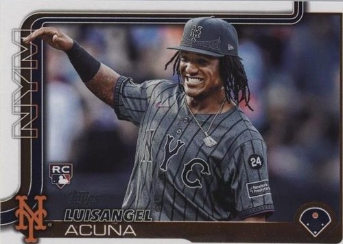 2025 Topps Holiday Baseball Luisangel Acuna #H113 New York Mets
