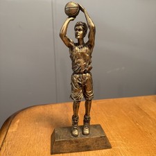 Bronze Gold Color Resin Basketball Trophy Men Boys Sports Awards