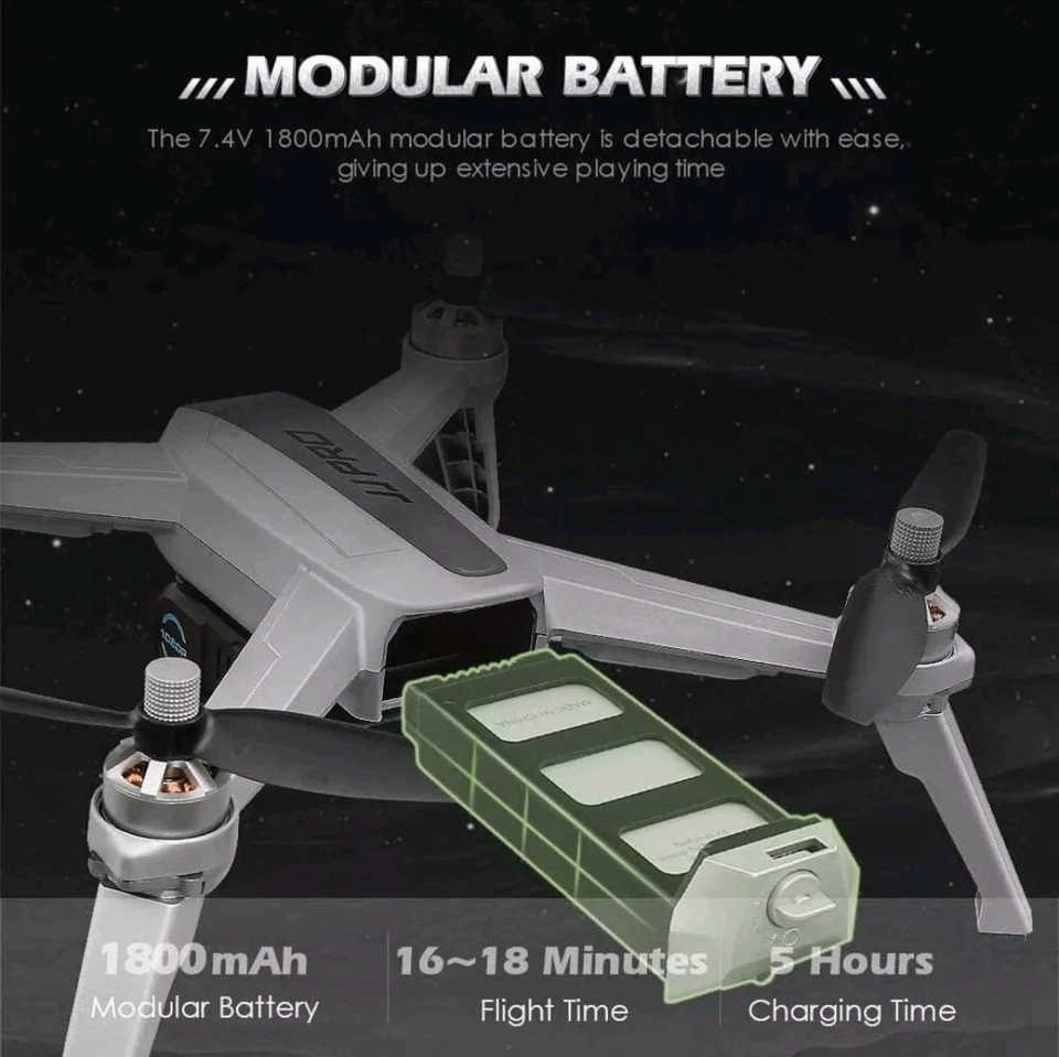 JJPRO X5 EPIK 5G BRUSHLESS, 1080p HD Camera, GPS, 3 BATTERIES - Bild 4 von 4