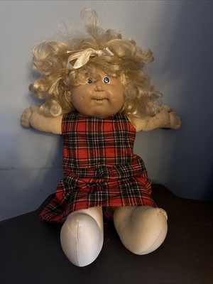 1983 CABBAGE PATCH KIDS Curly Cornsilk Blonde Hair Blue Eyes Xavier Roberts
