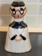 Rare 1930's Art Deco CARLTON WARE Vicar Hand Painted Ceramic Table Bell.